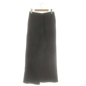 Deuxieme Classe Silk Looker パンツ イージー シルク 36 ブラック /DO OS