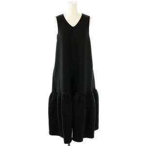 ダンボールジャンパースカート ワンピース ロング 36 ブラック /DF OS