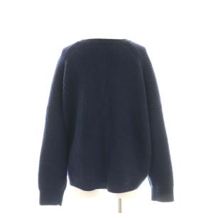 Theory LANA CASH OS VNECK PO ニット セーター カシミヤ混 P ネイビー /DO OS