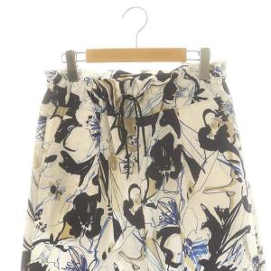 VERMEIL par iena 24SS ドローイングフラワープリントパンツ イージーパンツ マルチカラー /DF OS