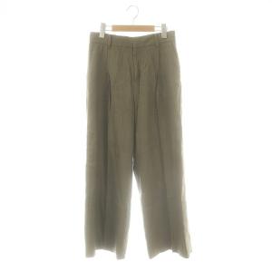 24SS Summer ワイドパンツ タック 36 カーキ /DF OS