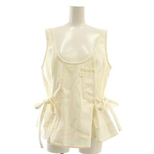 3.1 phillip lim ステッチデニムセットアップ ノースリーブトップス パンツ 00 XS ホワイト /ES OS