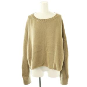 24SS Beauty プルオーバー ニット セーター 長袖 ベージュ /DF OS