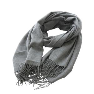 PLST別注 ストール マフラー 大判 グレンチェック カシミヤ フリンジ