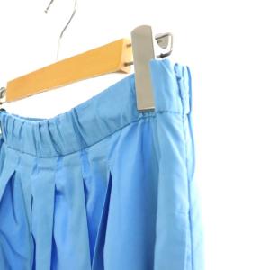 MAX MARA WEEKEND LINE プリーツ切替 ロングスカート フレア 42 青 /CX OS