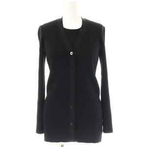 24SS WOOSTER CREPE KNIT アンサンブル ニット カーディガン S ブラック /ES