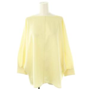 トリアセテートポリエステルブラウス 長袖 プルオーバー ドルマンスリーブ 36 黄色 /NR OS