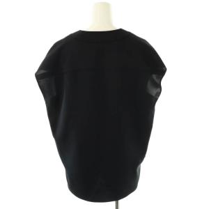 CYCLAS ブラウス フレンチスリーブ プルオーバー 36 紺 /NR OS