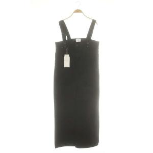 Deuxieme Classe別注 SALOPETTE サロペット ワイドパンツ T1 ブラック /DF