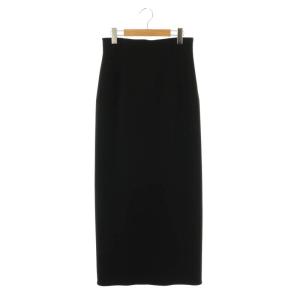 25SS コンフォートジャージーライクタイトスカート ロング 40 ブラック /HK OS