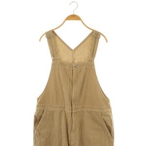Framework 25SS ヒッコリーオーバーオール パンツ 38 ベージュ