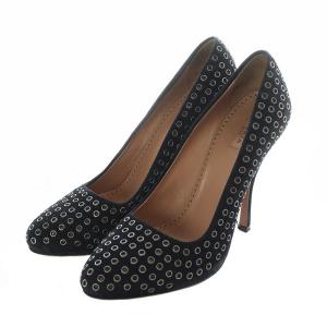 パンプス ハイヒール スタッズ 39 26cm 黒 ブラック SH /RI OS