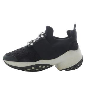 ROGER VIVIER ヴィヴ ラン ファブリック スニーカー 35.5 ブラック