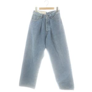 CROSS WIDE DENIM PANTS デニムパンツ ジーンズ ボタンフライ コットン 1 ライトブルー