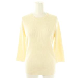 23AW Rib クルーネック プルオーバー ニット カットソー ウール アイボリー /MI OS