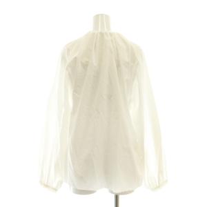 Maison Margiela MM6 24SS S52DT0026 コットンポプリンギャザーネックシャツ