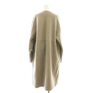 IENA ノンミュールジングウールリバーコート アウター 38 グレージュ /DO OS