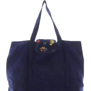 FEILER ハイジジャカード 携帯バッグ ハンドバッグ トートバッグ 紺 ネイビー /SR9