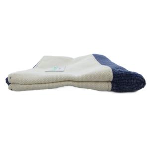 FEILER ラブラリー オールドテディ クマ ワッペンポーチ 生成り 紺 ネイビー /UO