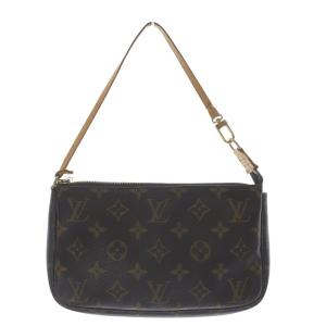 LOUIS VUITTON モノグラム ポシェットアクセソワール ワンハンドル ブラウン M51980