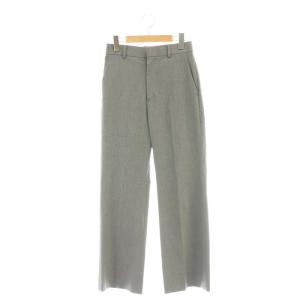 24AWウーステッドトロ セミフレアパンツ 36 グレー /CX OS