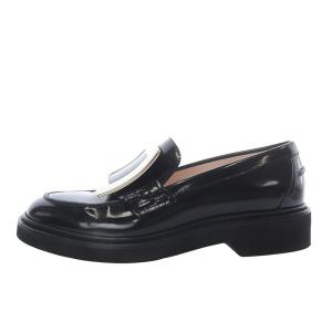 ROGER VIVIER VIV RANGERS メタルバックル レザー ローファー 36 ブラック