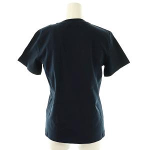 MSGM ロゴプリントTシャツ カットソー XS 紺 /MI OS