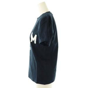 MSGM ロゴプリントTシャツ カットソー XS 紺 /MI OS