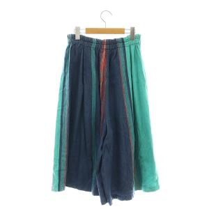 tamaki niime イージーパンツ ワイド short ネイビー エメラルドグリーン レッド /DO OS