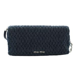 miumiu マテラッセ FAILLE CRYSTAL ショルダーバッグ ブルー RP0415
