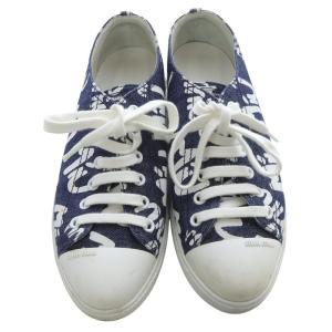miumiu ロゴプリント ローカットスニーカー 34 紺 ネイビー /SR40 OH