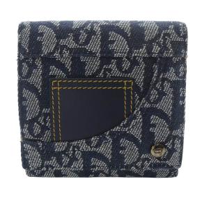 トロッター コンパクトウォレット 三つ折り財布 紺 ネイビー /SR29 OH