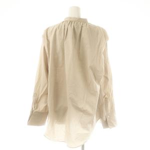 FLORENT シルキータイプライターシャツ 1 ベージュ /DO OS