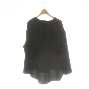 FLORENT クレープジャカードプルオーバー カットソー 1 ブラック /DO OS