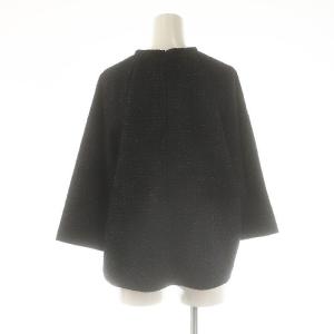 FLORENT ツイーディーラメトップスプルオーバー カットソー 1 ブラック ネイビー /ES OS