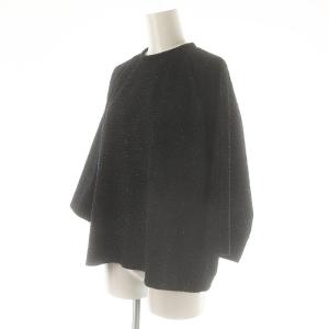 FLORENT ツイーディーラメトップスプルオーバー カットソー 1 ブラック ネイビー /ES OS