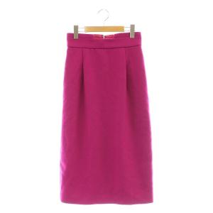 24SS ラムビーバータイト スカート ミモレ ロング 36 紫 パープル /AT OS SH