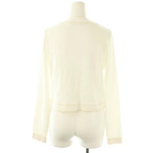 ANAYI 23SS ラダーラインカーディガン 38 オフホワイト イエローベージュ /DO OS SH