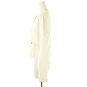 ANAYI 23SS ラダーラインカーディガン 38 オフホワイト イエローベージュ /DO OS SH