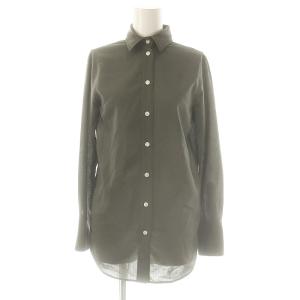 ウールロングスリーブシャツ ブラウス 長袖 前開き 00 カーキ /NR OS SH