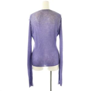 AURALEE ウォーターツイスターリブニットカーディガン 1 ラベンダー /DO OS