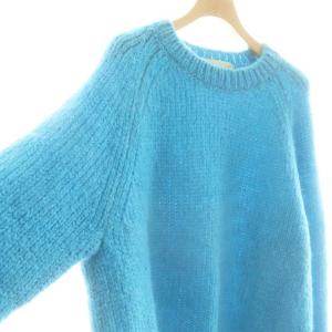 Shinzone ザシンゾーン THE SHINZONE モヘアラグランスリーブニットプルオーバー セーター 長袖 F 水色