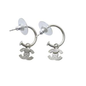 CHANEL ピアス スイング ココマーク 04P シルバーカラー ピンク