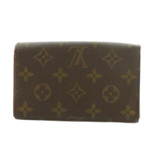 LOUIS VUITTON モノグラム ポルトモネビエトレゾール 財布 二つ折り 小銭入れ 茶 M61730 /MI OS