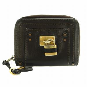 パディントン 財布 二つ折り ラウンドファスナー 小銭入れ 茶 /MI OS