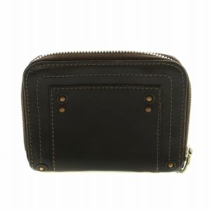 Chloe パディントン 財布 二つ折り ラウンドファスナー 小銭入れ 茶 /MI OS