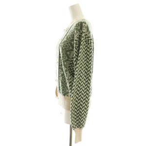 Ameri VINTAGE UNDRESSED ニットカーディガン F ライトベージュ モスグリーン /DO OS