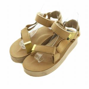 L'Appartement取り扱い ストラップサンダル US6 24.0cm ベージュ /MI OS