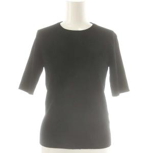 24SS DINER B RIB クルーネックプルオーバー カットソー リブ 五分袖 ブラック /ES