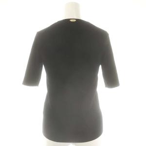 MUSE de Deuxieme Classe 24SS DINER B RIB クルーネックプルオーバー カットソー リブ 五分袖 ブラック /ES